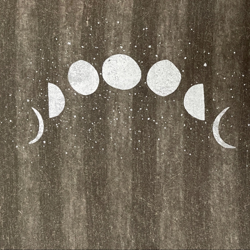 Jersey Scarf Blue with Moon Phases